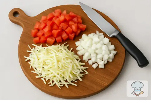 Фото 3-го шага: Домашняя шаурма с курицей и овощами