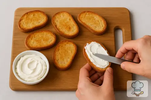 Фото 3-го шага: Брускетта с вялеными помидорами