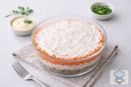 Фото 9-го шага: Салат «Мимоза» классический