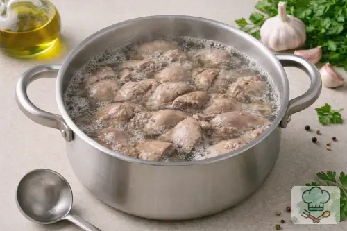 Фото 2-го шага: Паштет из куриной печени