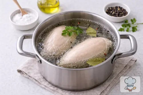 Фото 1-го шага: Салат с курицей, ананасами и сыром