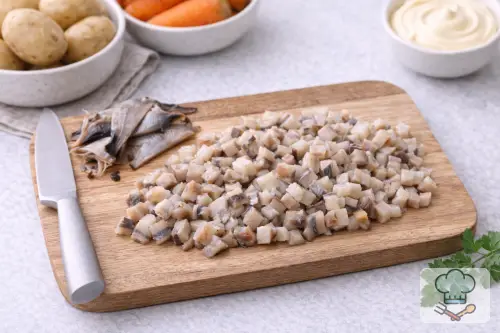 Фото 4-го шага: Селёдка под шубой классическая