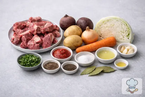 Фото 1-го шага: Борщ украинский