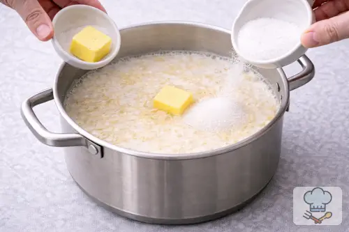 Фото 4-го шага: Молочный суп с вермишелью