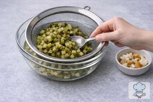 Фото 4-го шага: Салат «Оливье» классический с колбасой